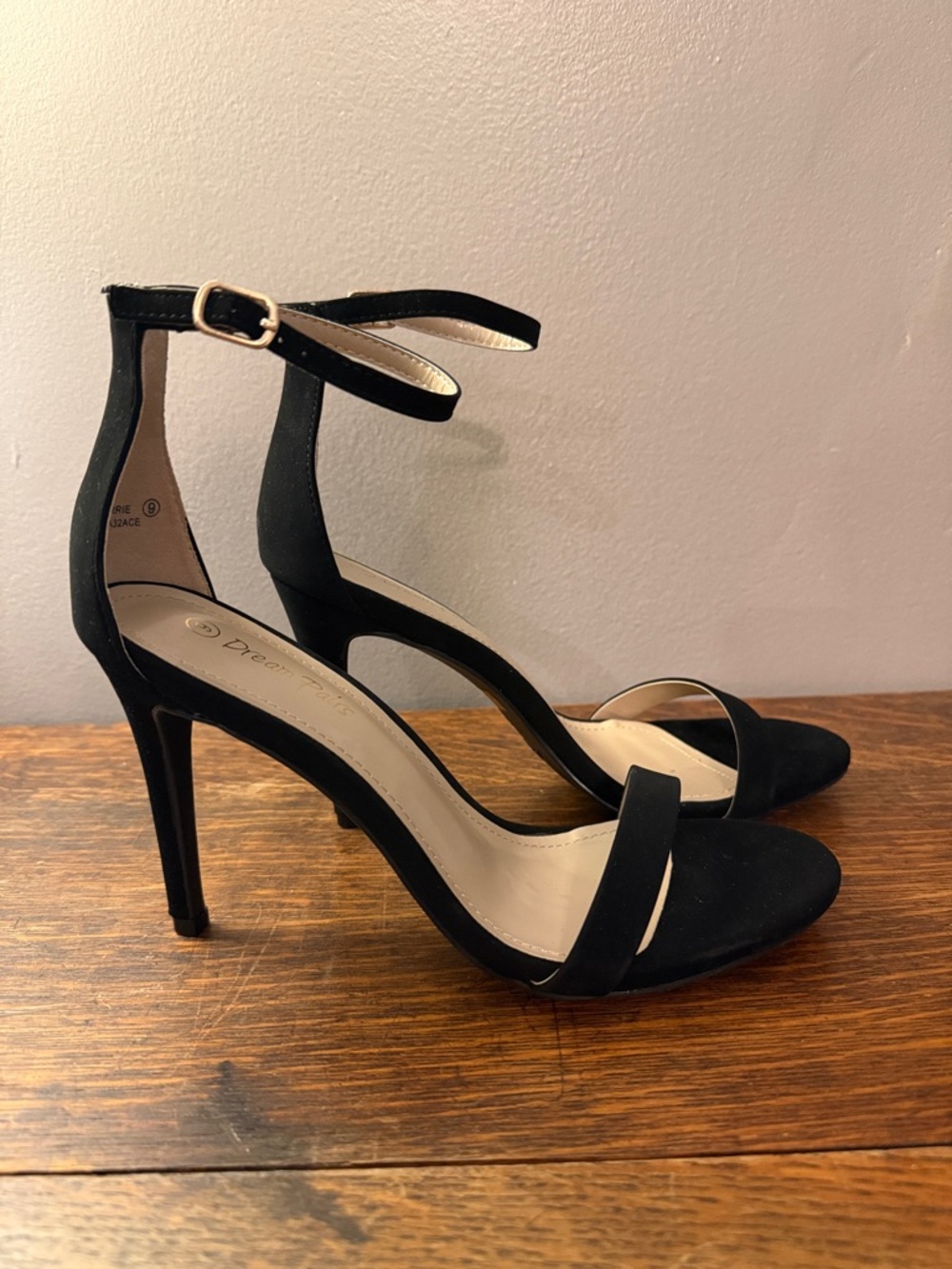 Black Ankle-Strap Stiletto Sandals (BRAND NEW)